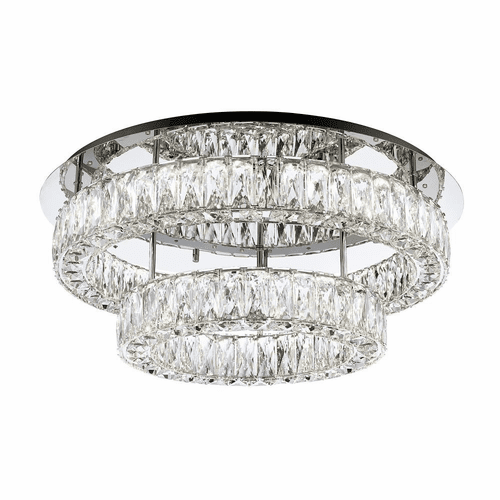 Kuzco Solaris LED Semi-Flush Mount - Chrome - SF7842 (4000K)