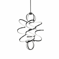 Kuzco Synergy LED Chandelier - Black - CH93941-BK