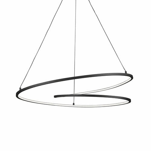 Kuzco Twist LED Pendant - Black - PD11132-BK