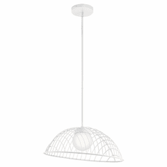 lan Clevo LED Pendant - White - 84095WH