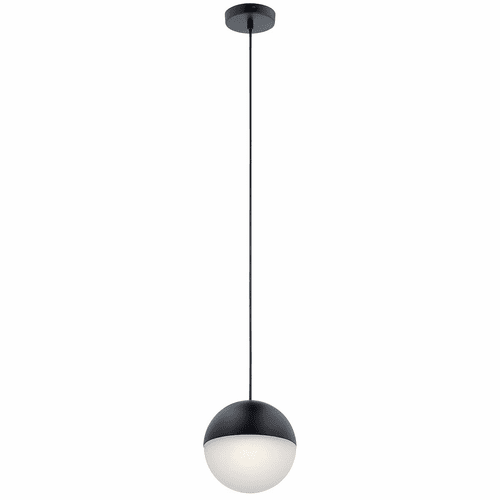 lan Moonlit LED Pendant - Matte Black - 83854MBKWH
