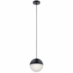 lan Moonlit LED Pendant - Matte Black - 83854MBKWH