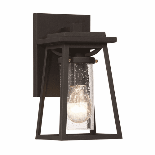Lanister Court 1-LT Outdoor Light - Black W/Gold - 72711-66G