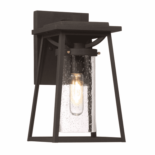 Lanister Court 1-LT Outdoor Light - Black W/Gold - 72712-66G