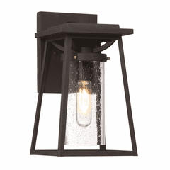 Lanister Court 1-LT Outdoor Light - Black W/Gold - 72712-66G