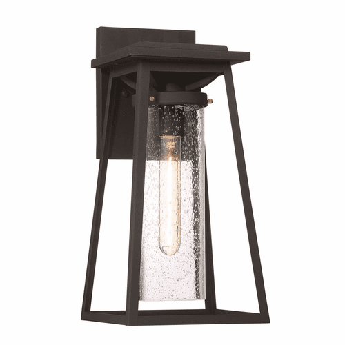 Lanister Court 1-LT Outdoor Light - Black W/Gold - 72713-66G