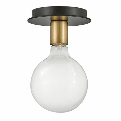 Lark Bobbie Single Light Flush Mount - Lacquered Brass - 83201LCB