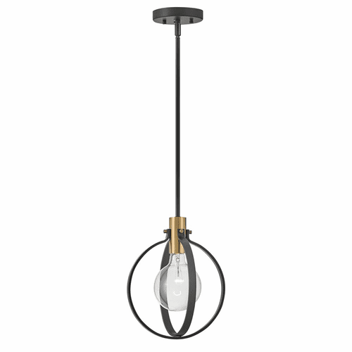 Lark Cirque Single Light Pendant - Black - 83037BK