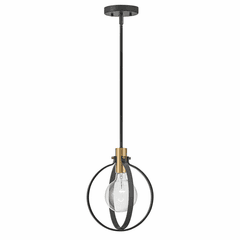 Lark Cirque Single Light Pendant - Black - 83037BK