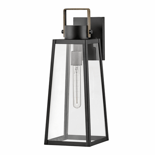 Lark Hugh Medium Wall Mount Lantern - Black - 82004BK