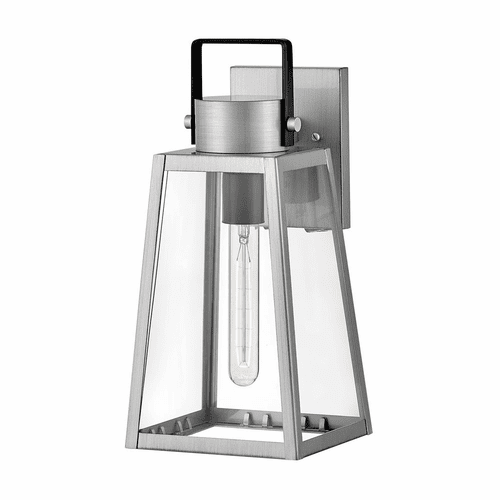 Lark Hugh Small Wall Mount Lantern - Antique Brushed Aluminum - 82000AL