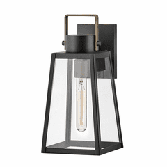 Lark Hugh Small Wall Mount Lantern - Black - 82000BK Lark Hugh Small Wall Mount Lantern - Black - 82000BK