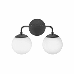 Lark Juniper Two Light Vanity - Black - 85002BK