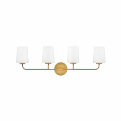 Lark Kline Four Light Vanity - Heritage Brass - 853454HB