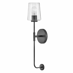 Lark Kline Single Light Tall Sconce - Black - 83450BK