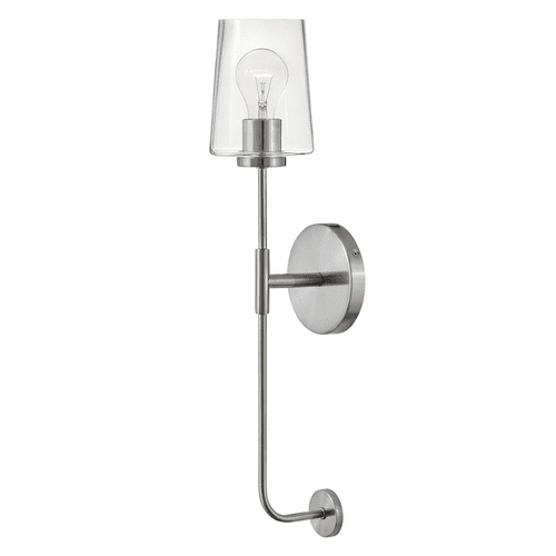 Lark Kline Single Light Tall Sconce - Brushed Nickel - 83450BN