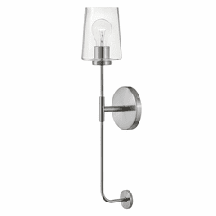 Lark Kline Single Light Tall Sconce - Brushed Nickel - 83450BN