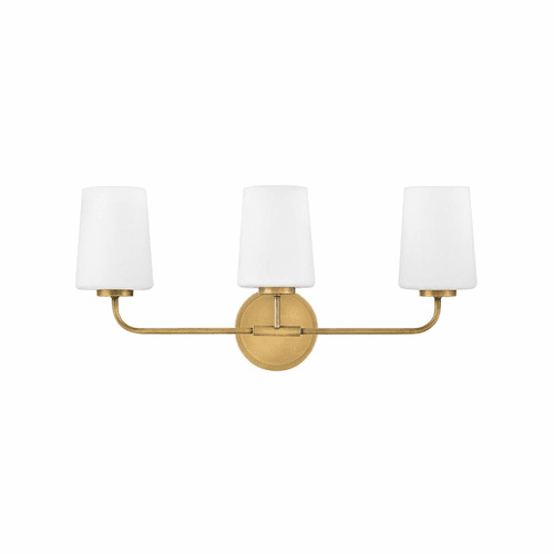 Lark Kline Three Light Vanity - Heritage Brass - 853453HB