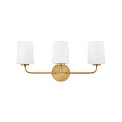 Lark Kline Three Light Vanity - Heritage Brass - 853453HB