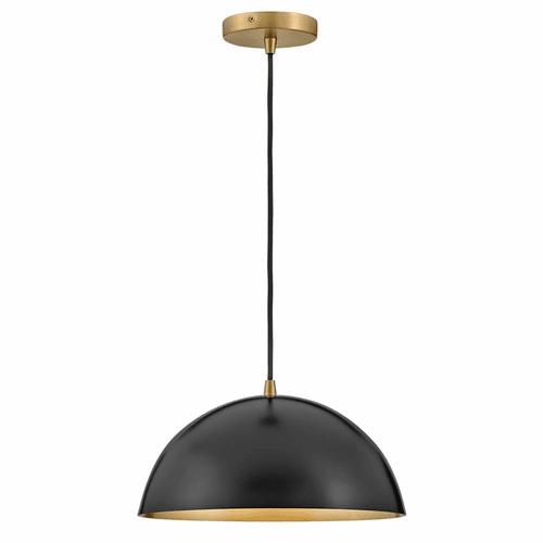 Lark Lou Single Light Pendant - Black - 83307BK