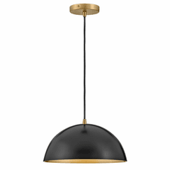 Lark Lou Single Light Pendant - Black - 83307BK