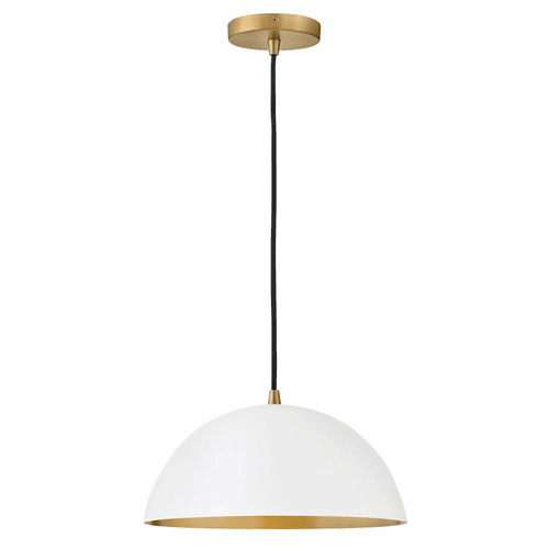 Lark Lou Single Light Pendant - Matte White - 83307MW