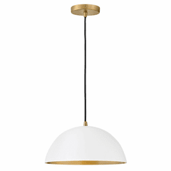 Lark Lou Single Light Pendant - Matte White - 83307MW