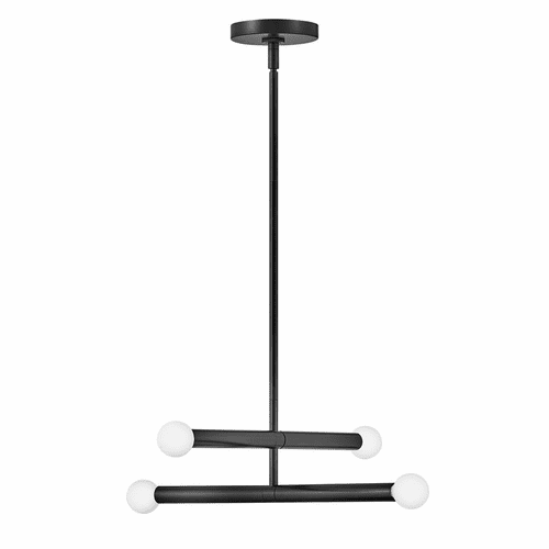 Lark Millie Four Light Convertible Pendant - Black - 83194BK