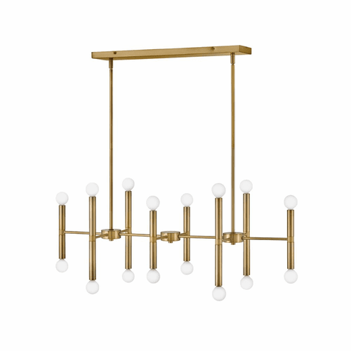 Lark Millie Sixteen Light Linear - Lacquered Brass - 83196LCB