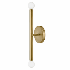 Lark Millie Two Light Tall Sconce - Lacquered Brass - 83192LCB