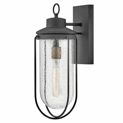 Lark Moby Medium Wall Mount Lantern - Museum Black - 82034MB