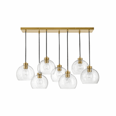 Lark Rumi Seven Light Linear - Lacquered Brass - 83016LCB