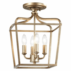 Laurel Estate 4-LT Pendant - Brio Gold - 4445-582