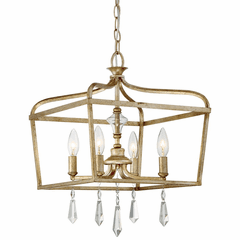 Laurel Estate 4-LT Pendant - Brio Gold - 4447-582