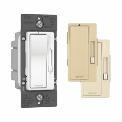 Legrand 1P & 3-Way Paddle De-Hummer Radiant Fan Speed Control, 1.6A - Tri-Color - RHDH163PTC