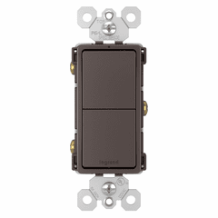 Legrand 2 Switch, Single Pole + Single Pole - Ivory - RCD11