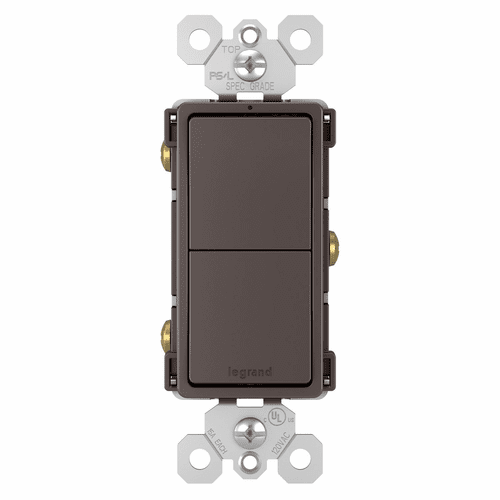 Legrand 2 Switch, Single Pole + Single Pole - Ivory - RCD11