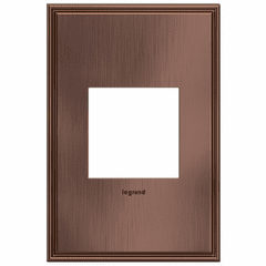 Legrand Adorne 1-Gang Wall Plate - Matte Antique Copper - AWC1G2MAC4