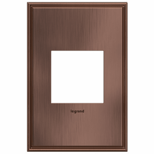 Legrand Adorne 1-Gang Wall Plate - Matte Antique Copper - AWC1G2MAC4