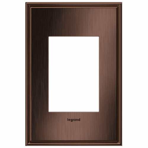 Legrand Adorne 1-Gang + Wall Plate - Matte Antique Copper - AWC1G3MAC4
