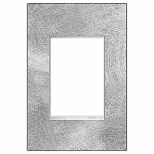 Legrand Adorne 1-Gang + Wall Plate - Spiraled Stainless - AWM1G3SP4