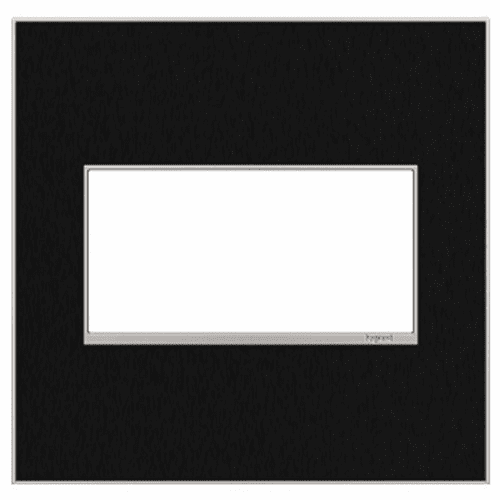 Legrand Adorne 2-Gang Wall Plate - Black Stainless - AWM2GBLS4