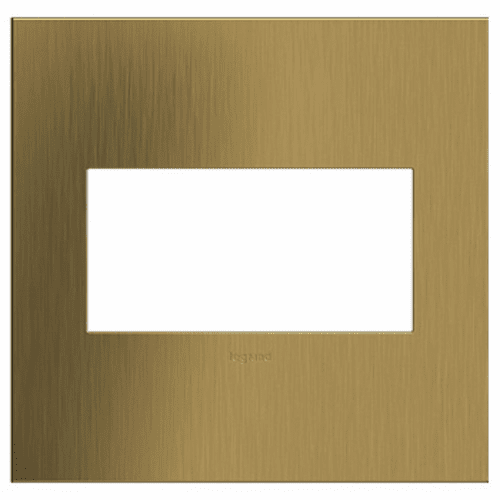 Legrand Adorne 2-Gang Wall Plate - Brushed Satin Brass - AWC2GBSB4