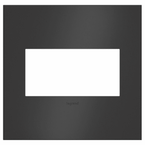 Legrand Adorne 2-Gang Wall Plate - Satin Black - AWC2GSBL4