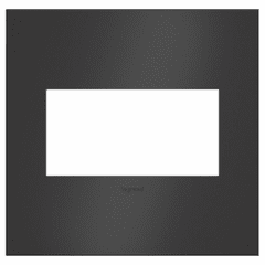 Legrand Adorne 2-Gang Wall Plate - Satin Black - AWC2GSBL4