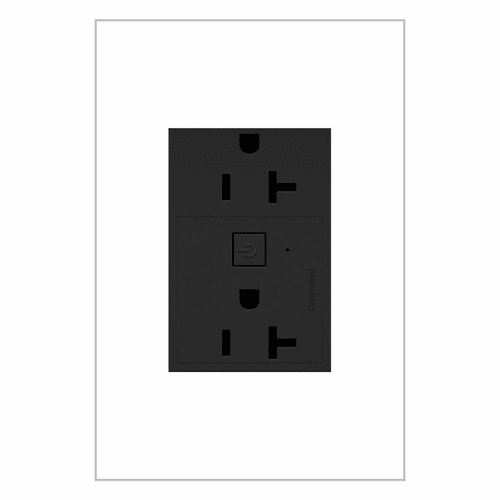 Legrand adorne 20A Smart Outlet with Netatmo, Plus-Size, Graphite - WNAR203G1