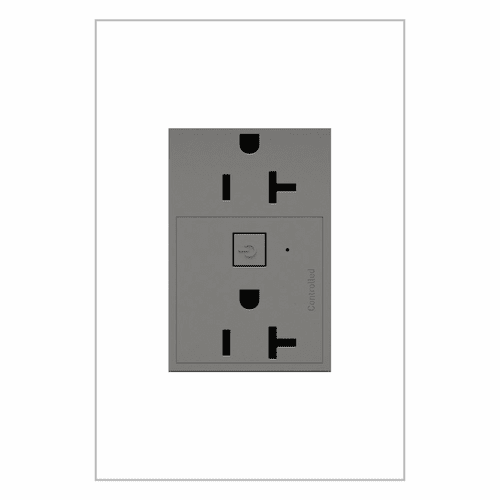 Legrand adorne 20A Smart Outlet with Netatmo, Plus-Size, Magnesium - WNAR203M1