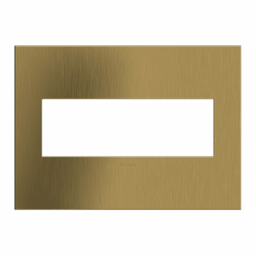 Legrand Adorne 3-Gang Wall Plate - Brushed Satin Brass - AWC3GBSB4