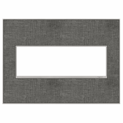 Legrand Adorne 3-Gang Wall Plate - Slate Linen - AWM3GSL4