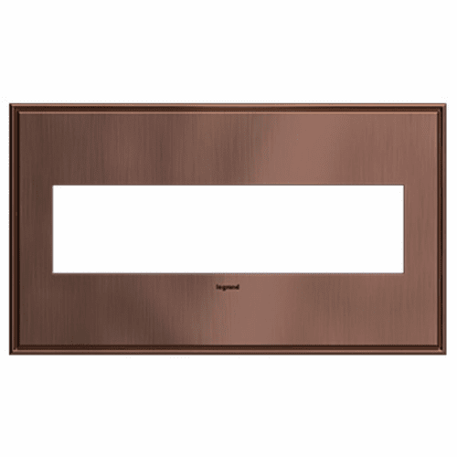 Legrand Adorne 4-Gang Wall Plate - Matte Antique Copper - AWC4GMAC4